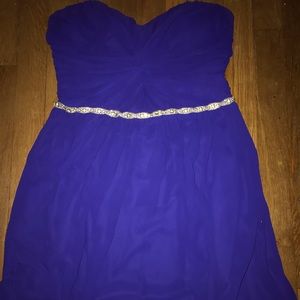 Strapless Indigo Dress, Medium